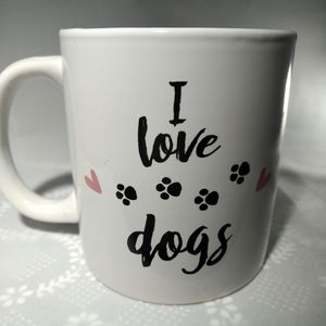 New I love dogs coffee mug